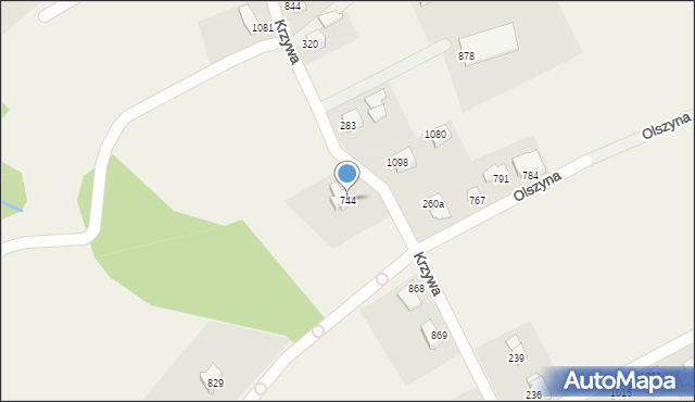 Mazańcowice, Mazańcowice, 744, mapa Mazańcowice