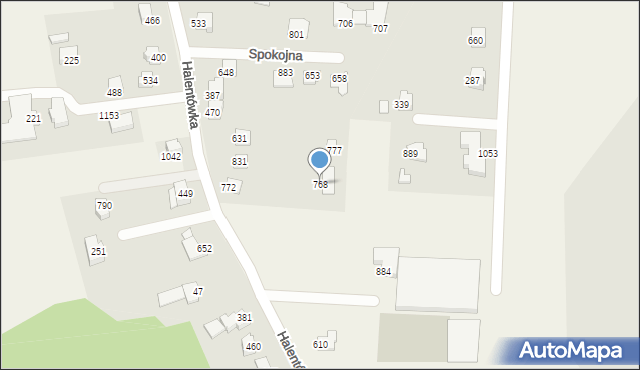 Mazańcowice, Mazańcowice, 768, mapa Mazańcowice