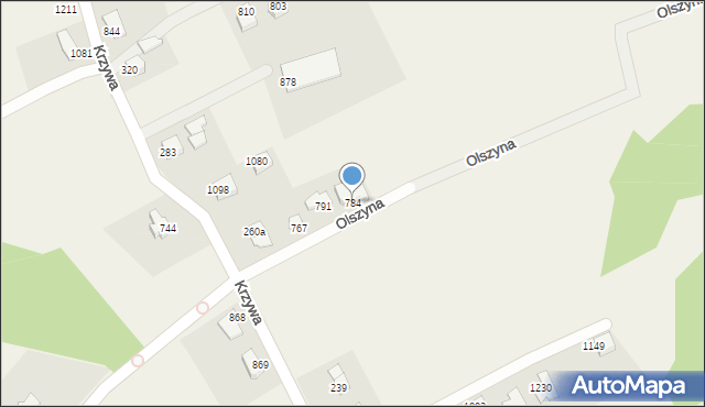 Mazańcowice, Mazańcowice, 784, mapa Mazańcowice