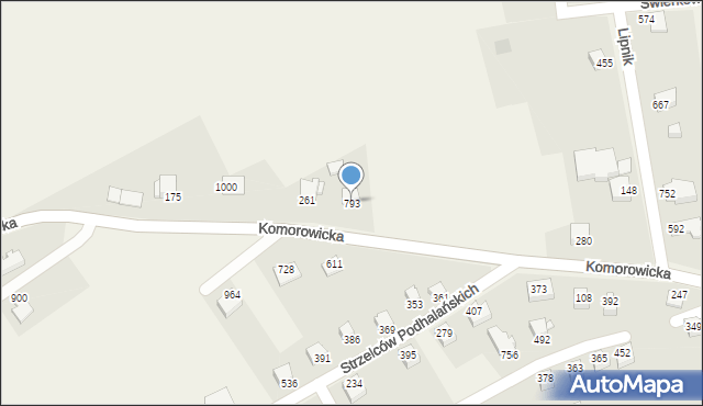 Mazańcowice, Mazańcowice, 793, mapa Mazańcowice