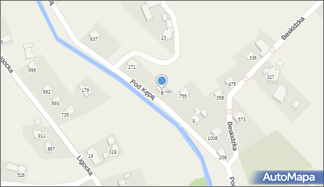 Mazańcowice, Mazańcowice, 8, mapa Mazańcowice