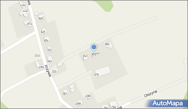 Mazańcowice, Mazańcowice, 803, mapa Mazańcowice