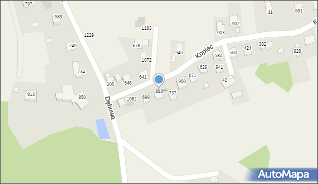 Mazańcowice, Mazańcowice, 843, mapa Mazańcowice