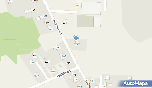 Mazańcowice, Mazańcowice, 865, mapa Mazańcowice