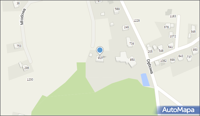 Mazańcowice, Mazańcowice, 913, mapa Mazańcowice