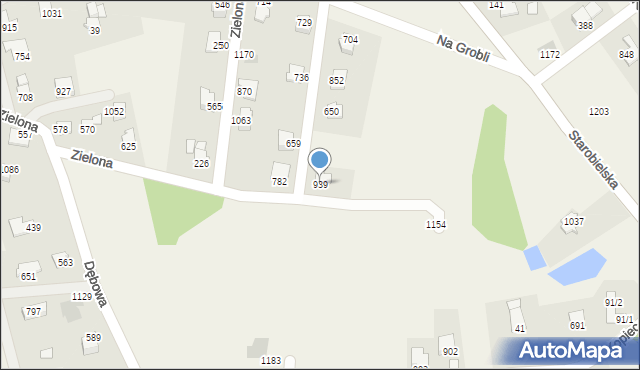 Mazańcowice, Mazańcowice, 939, mapa Mazańcowice