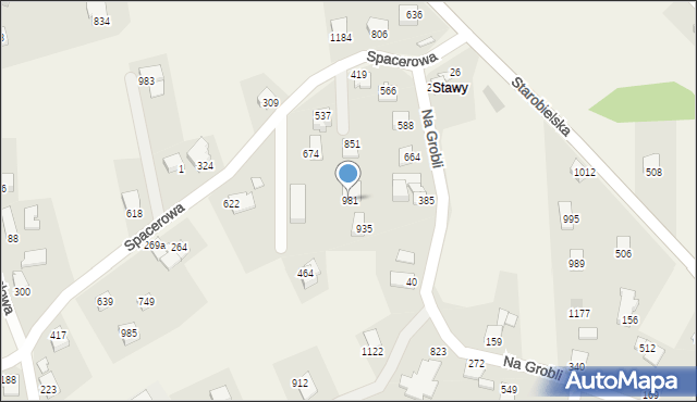 Mazańcowice, Mazańcowice, 981, mapa Mazańcowice