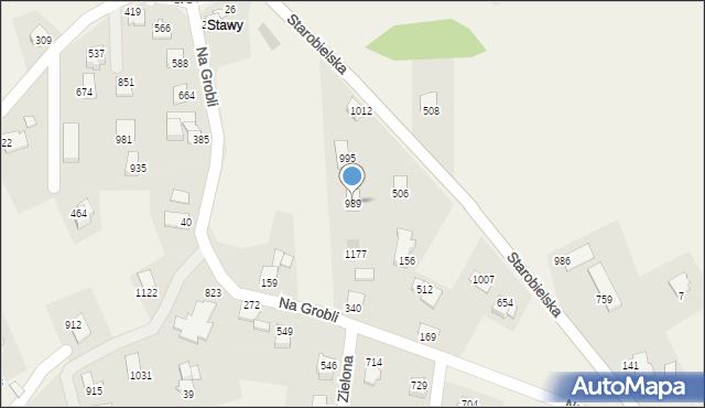 Mazańcowice, Mazańcowice, 989, mapa Mazańcowice
