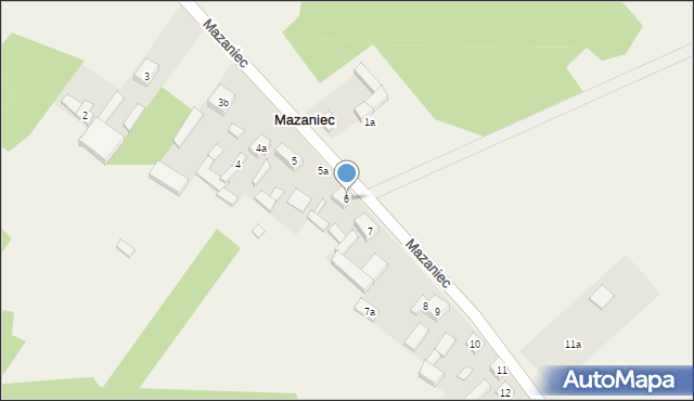 Mazaniec, Mazaniec, 6, mapa Mazaniec