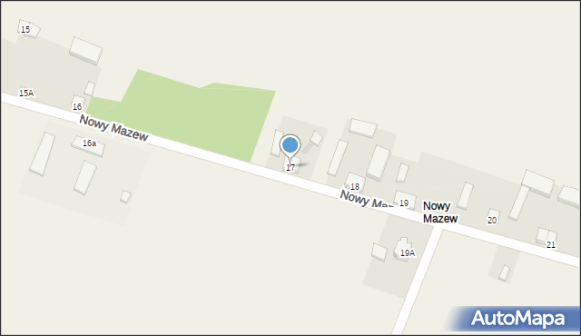 Mazew, Mazew, 17, mapa Mazew