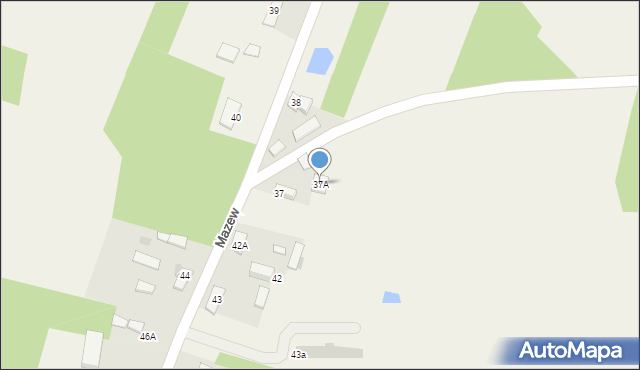 Mazew, Mazew, 37A, mapa Mazew