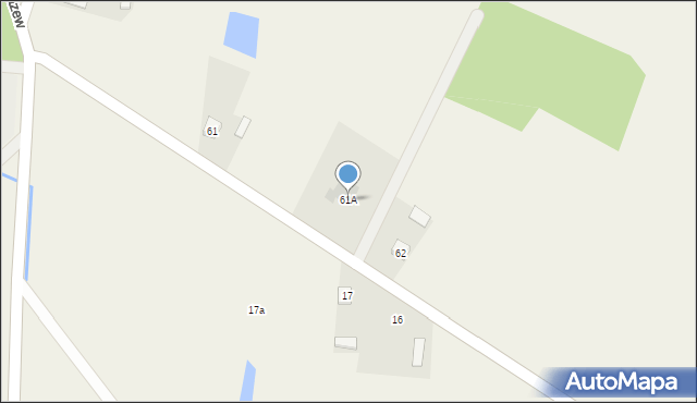 Mazew, Mazew, 61A, mapa Mazew