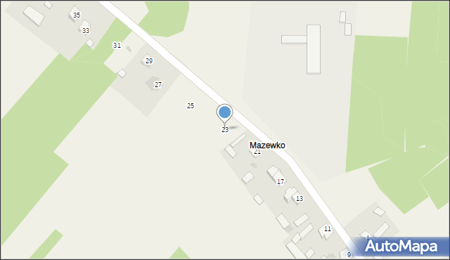 Mazewo Włościańskie, Mazewo Włościańskie, 23, mapa Mazewo Włościańskie