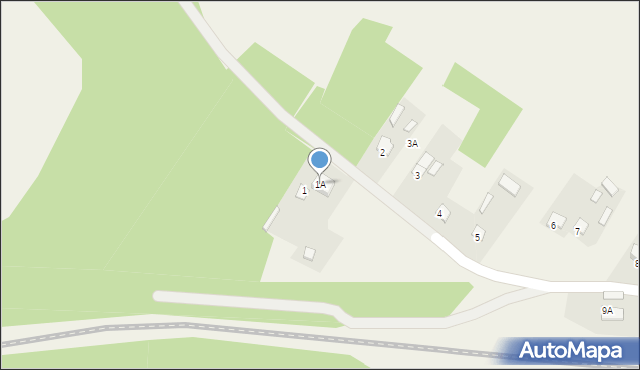 Maziły, Maziły, 1A, mapa Maziły