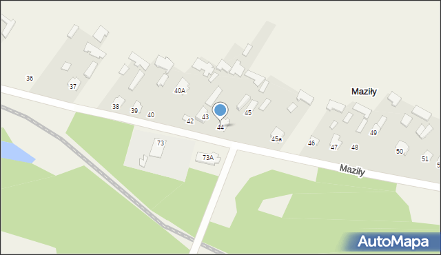 Maziły, Maziły, 44, mapa Maziły