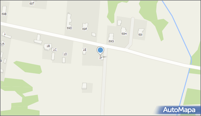 Mazowszany, Mazowszany, 1f, mapa Mazowszany