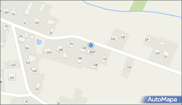 Mazowszany, Mazowszany, 30G, mapa Mazowszany