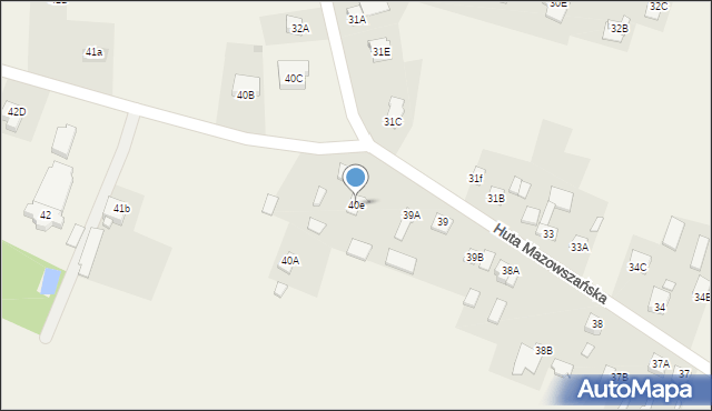 Mazowszany, Mazowszany, 40e, mapa Mazowszany