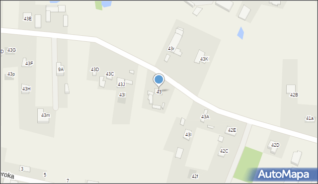 Mazowszany, Mazowszany, 43, mapa Mazowszany