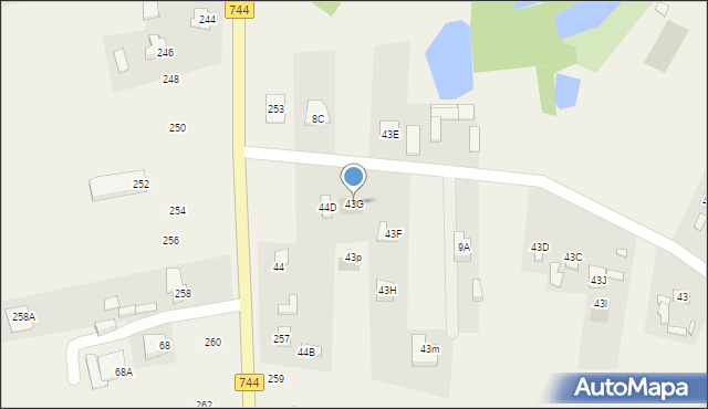 Mazowszany, Mazowszany, 43G, mapa Mazowszany