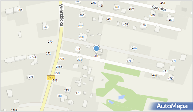 Mazowszany, Mazowszany, 47H, mapa Mazowszany