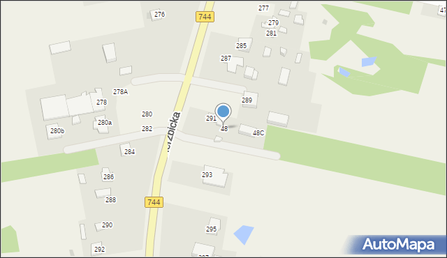 Mazowszany, Mazowszany, 48, mapa Mazowszany