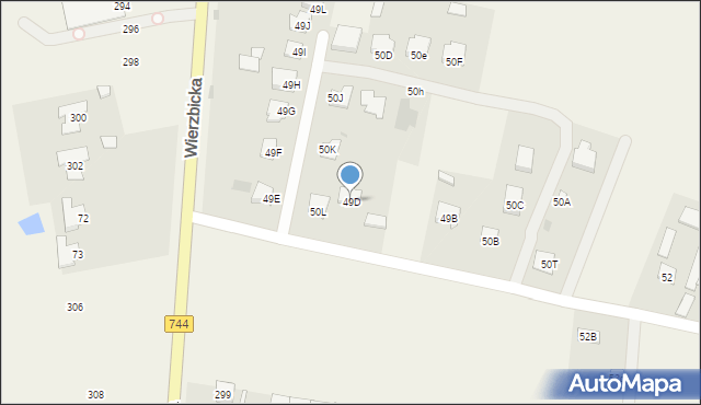 Mazowszany, Mazowszany, 49D, mapa Mazowszany