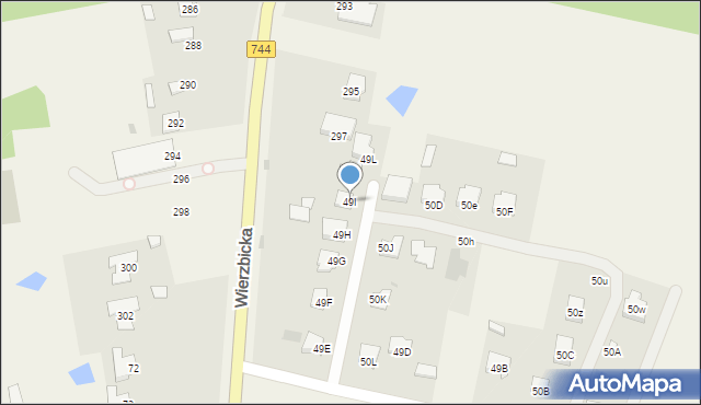 Mazowszany, Mazowszany, 49I, mapa Mazowszany