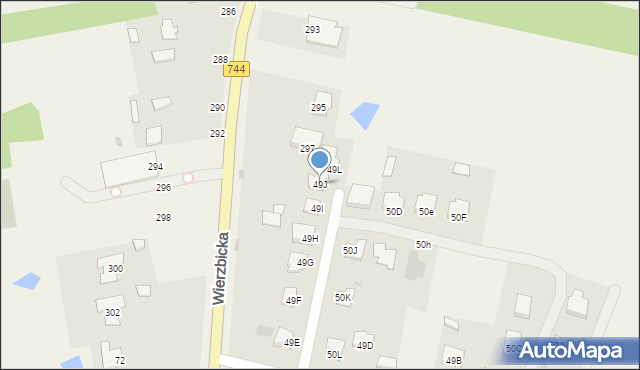 Mazowszany, Mazowszany, 49J, mapa Mazowszany