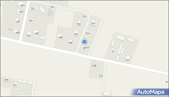Mazowszany, Mazowszany, 50T, mapa Mazowszany