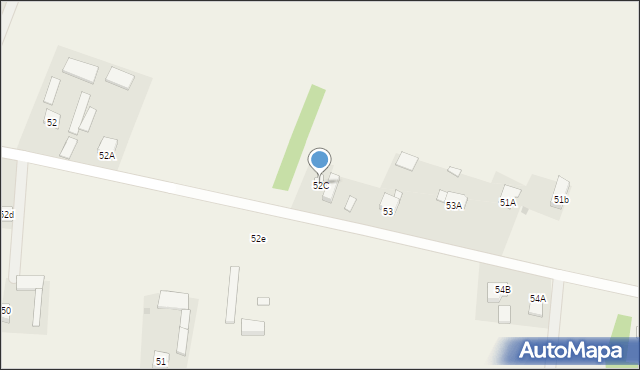 Mazowszany, Mazowszany, 52C, mapa Mazowszany
