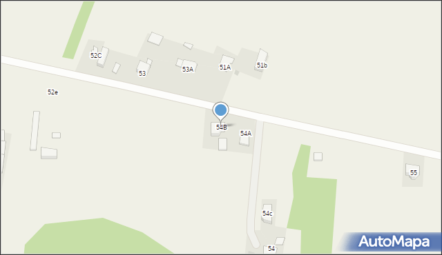 Mazowszany, Mazowszany, 54B, mapa Mazowszany