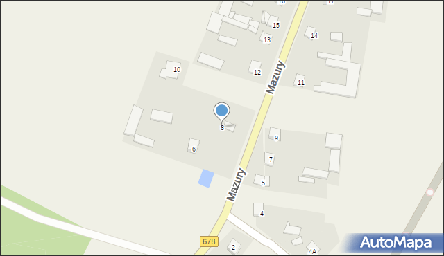 Mazury, Mazury, 8, mapa Mazury