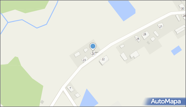 Mazury, Mazury, 24, mapa Mazury