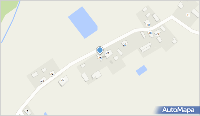 Mazury, Mazury, 25, mapa Mazury