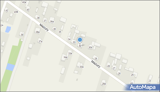 Mazury, Mazury, 32, mapa Mazury