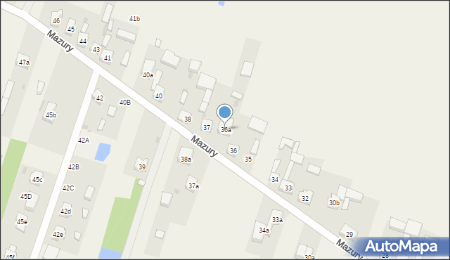 Mazury, Mazury, 36a, mapa Mazury