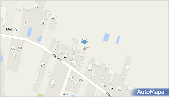 Mazury, Mazury, 41b, mapa Mazury