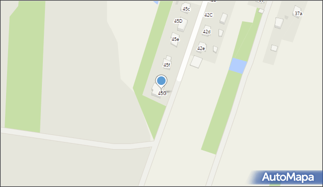 Mazury, Mazury, 45G, mapa Mazury