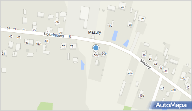 Mazury, Mazury, 50a, mapa Mazury