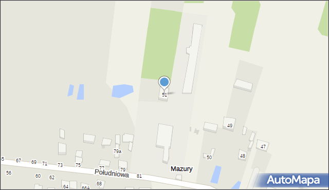 Mazury, Mazury, 51, mapa Mazury