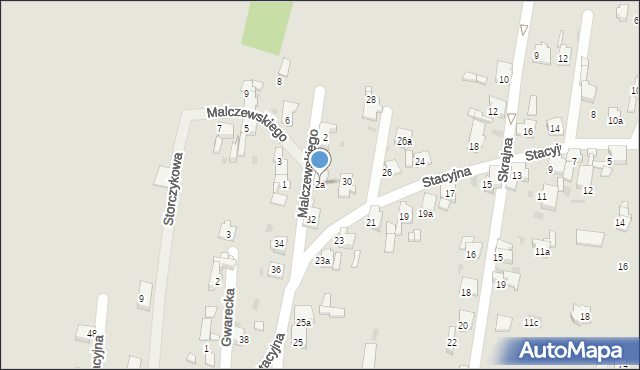 Miasteczko Śląskie, Malczewskiego Jacka, 2a, mapa Miasteczko Śląskie