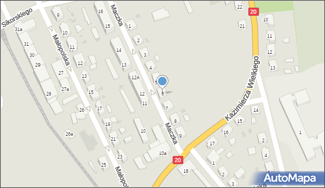 Miastko, Maczka Stanisława, gen., 6, mapa Miastko