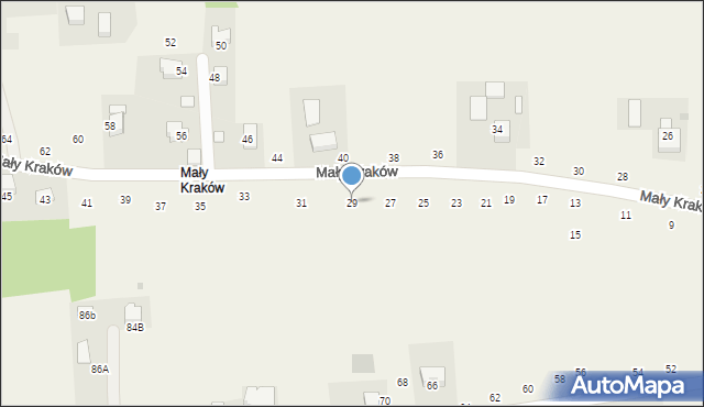 Michałowice, Mały Kraków, 29, mapa Michałowice