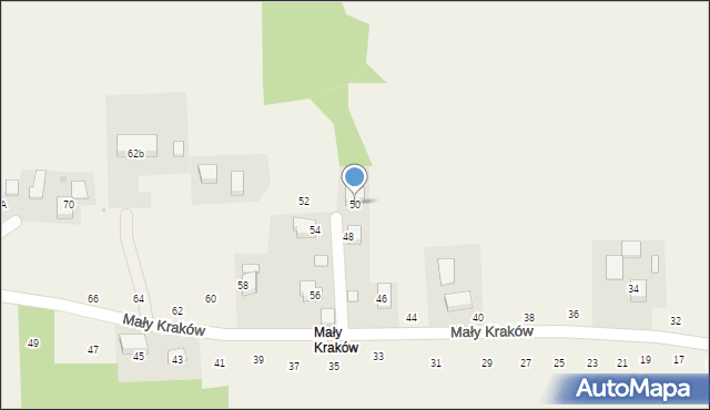 Michałowice, Mały Kraków, 50, mapa Michałowice
