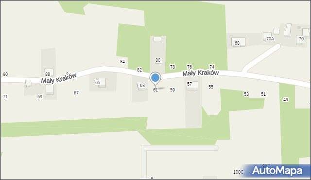Michałowice, Mały Kraków, 61, mapa Michałowice