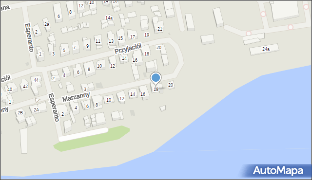 Mielno, Marzanny, 18, mapa Mielno