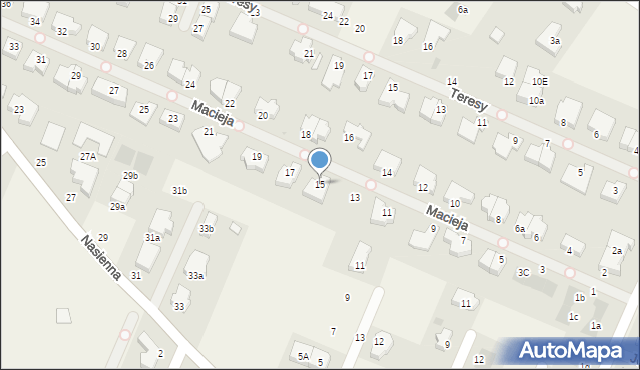 Mierzyn, Macieja, 15, mapa Mierzyn