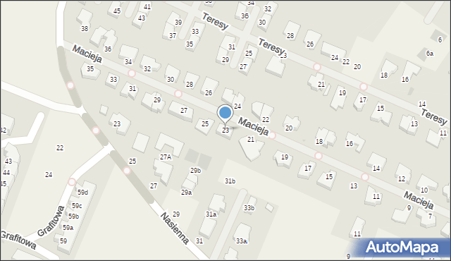 Mierzyn, Macieja, 23, mapa Mierzyn