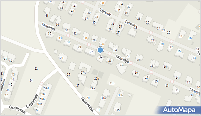 Mierzyn, Macieja, 25, mapa Mierzyn